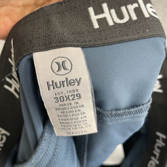 Hurley Men's 30x29 Tech Cargo Pants Blue - Picture 4 of 8